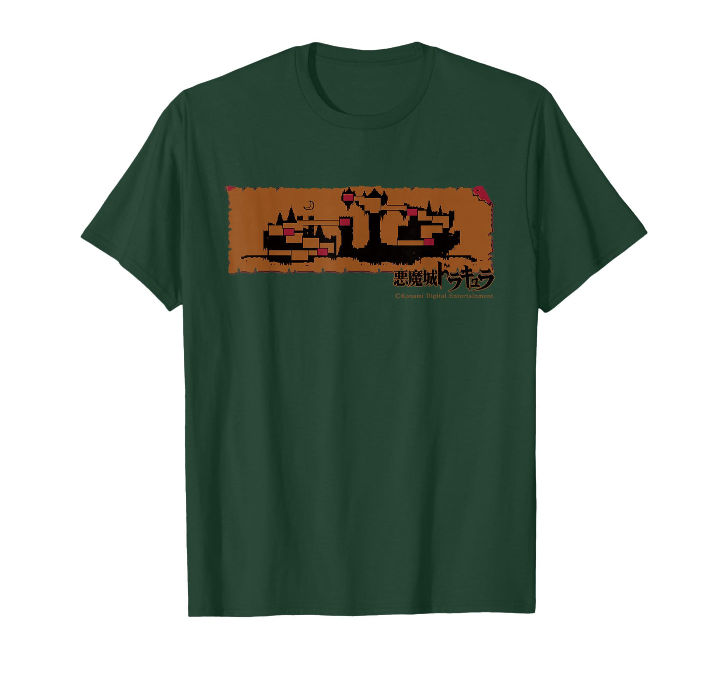 Konami 'Castlevania' Stage Map T-Shirt