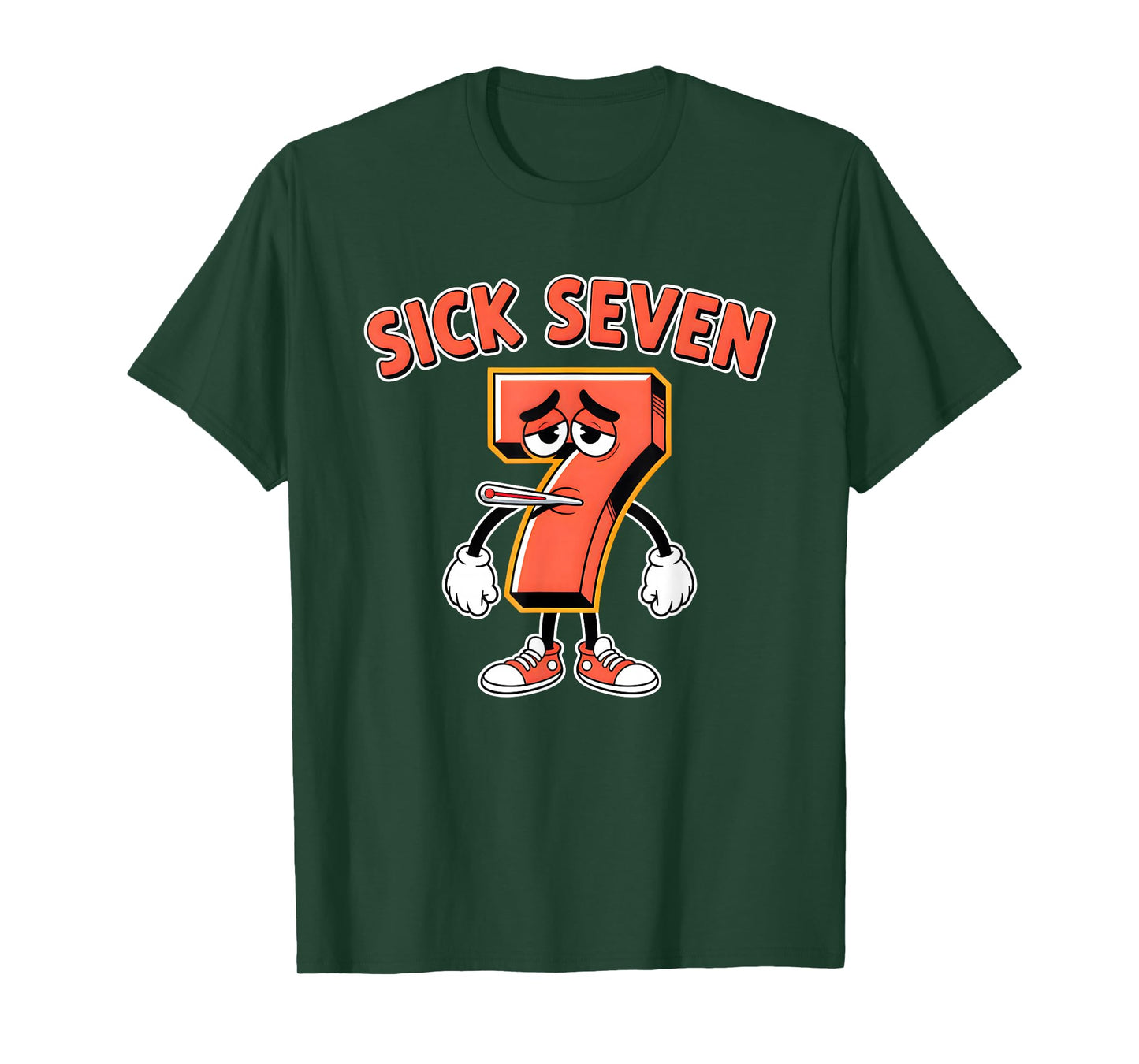 Sick Seven 67 Halloween Costume Fun Wordplay Design T-Shirt