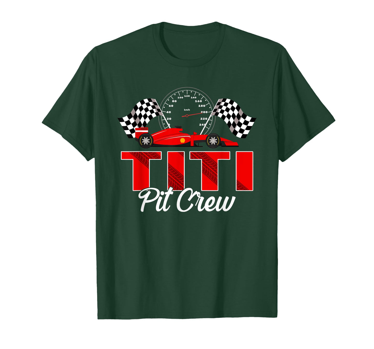 Race Car Birthday Party Racing Family Titi Pit Crew T-Shirt