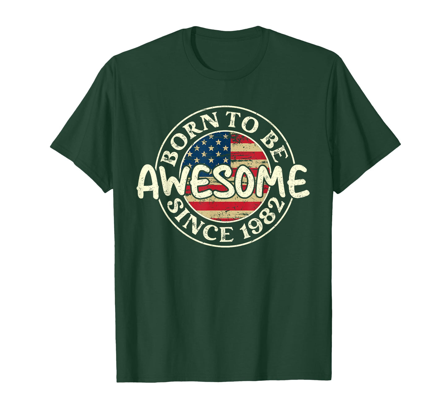 Vintage 1982 Birthday Gifts For Men Women 43 Years Old T-Shirt