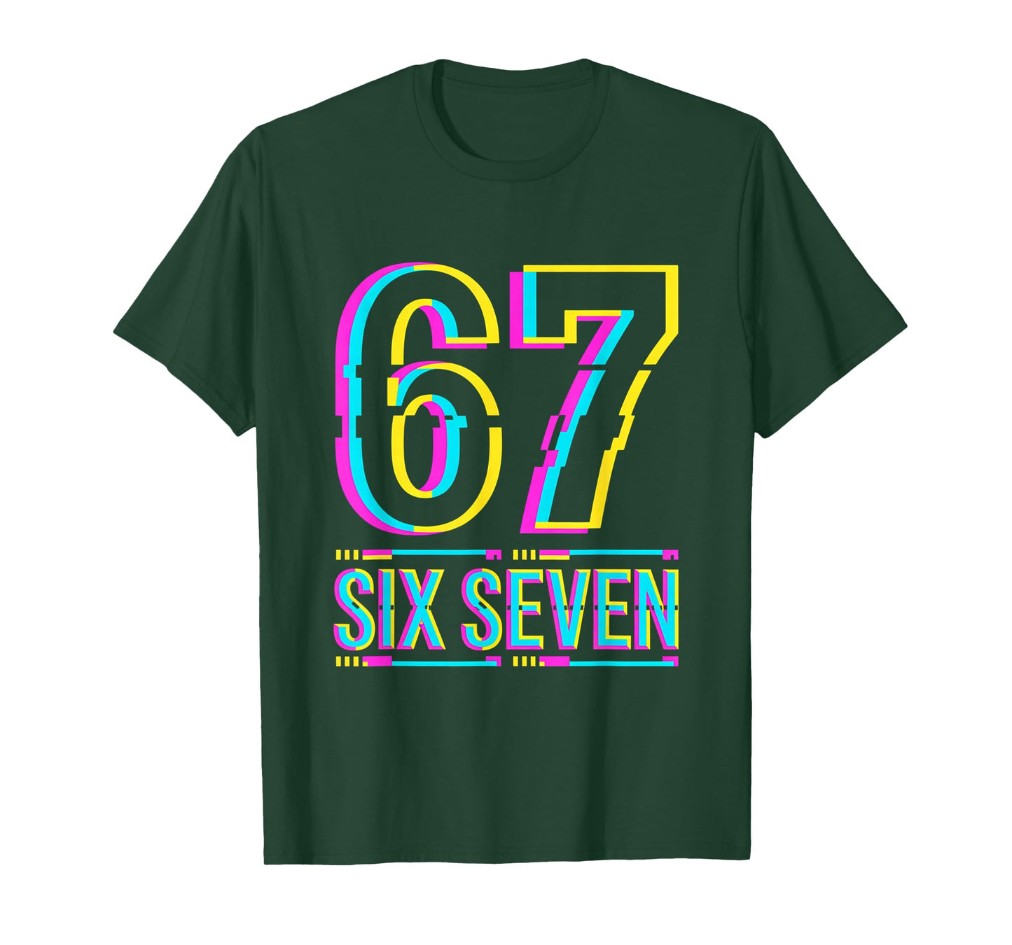Gen Alpha Six Seven 6 7 Meme T-Shirt