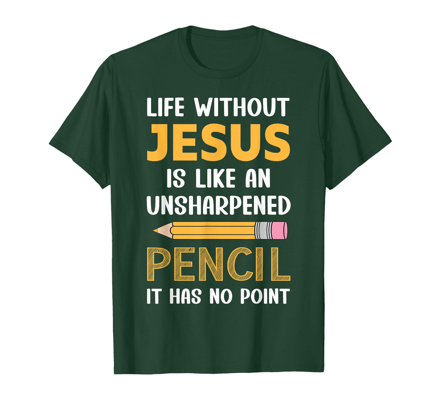 Life Without Jesus Christian Faith Religious Funny Men Women T-Shirt