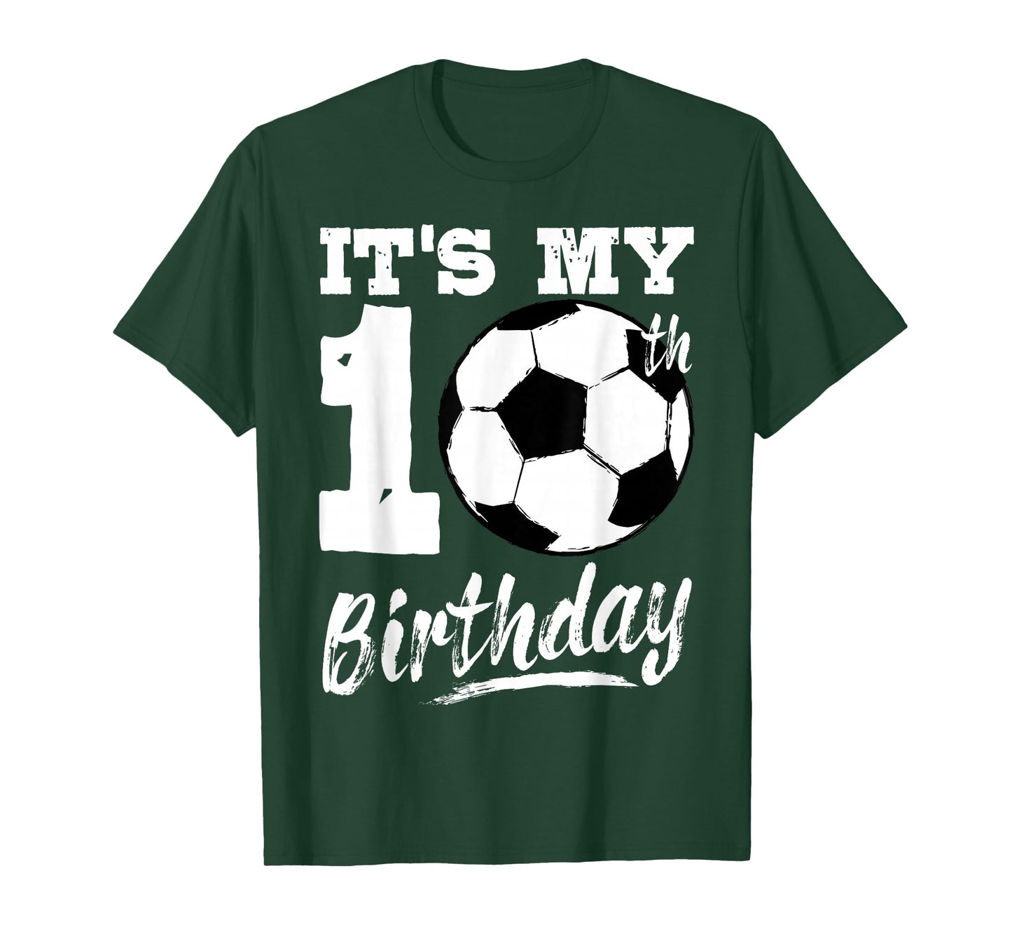 It's My 10th Birthday Soccer Player 10 Bday Party Team T-Shirt