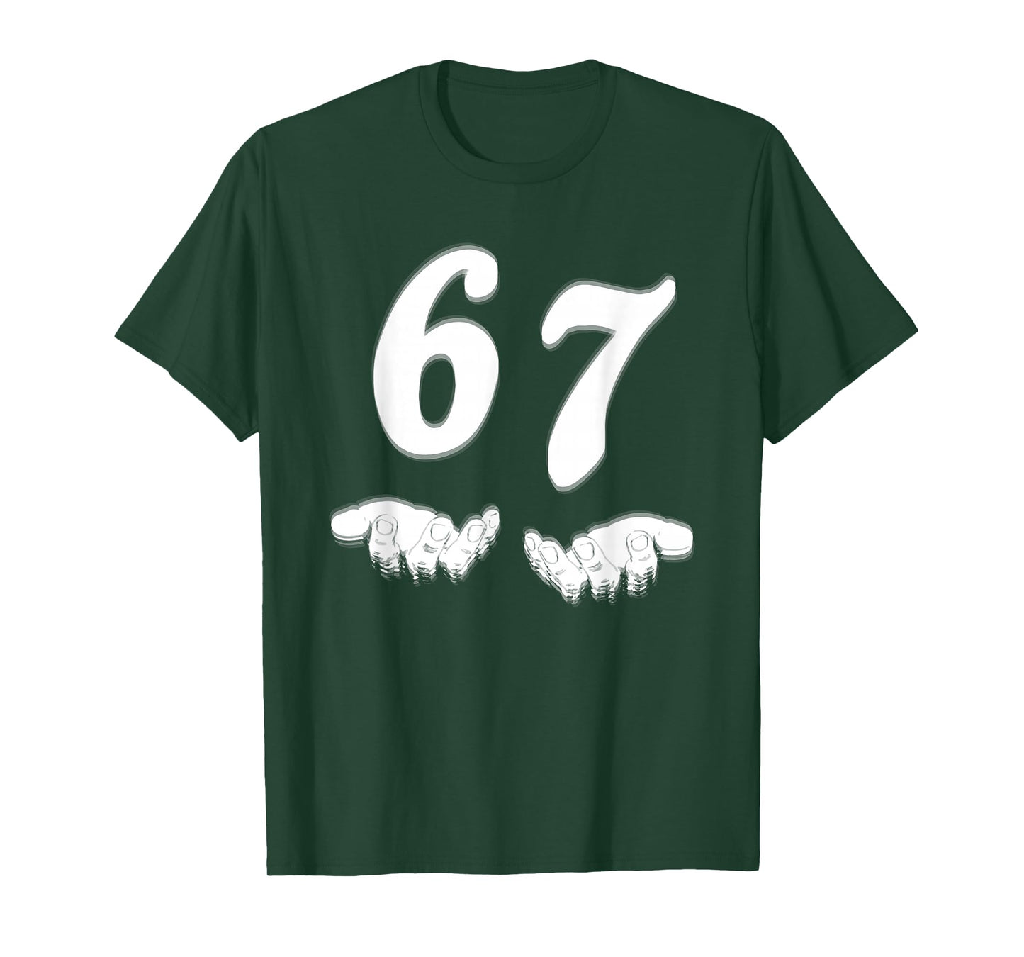 Number 67 Matching Six Seven Meme Funny Halloween Costume T-Shirt