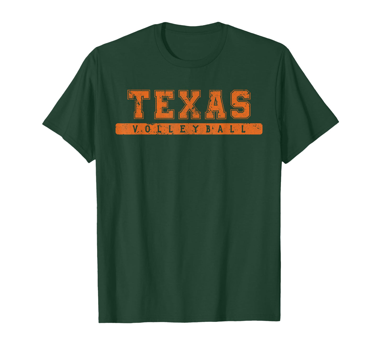 Texas Volleyball Orange Vintage Text T-Shirt