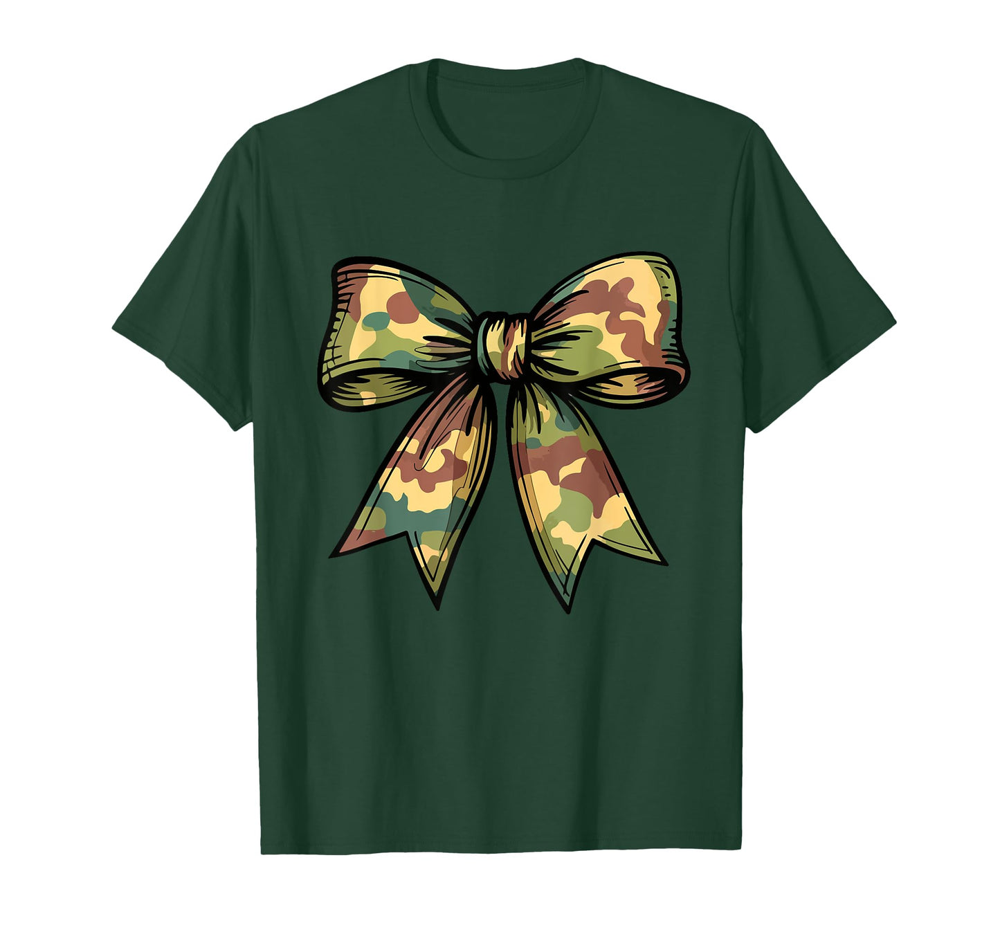 Camouflage Old Camo Bow Camo Coquette Bow For Women Girls T-Shirt