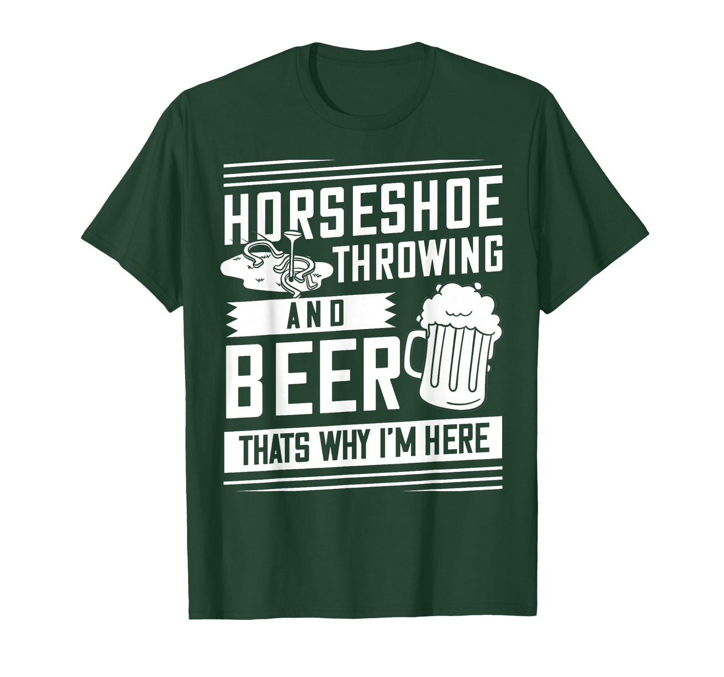 Horseshoe Pitching Gift Throwing Shoes T-Shirt