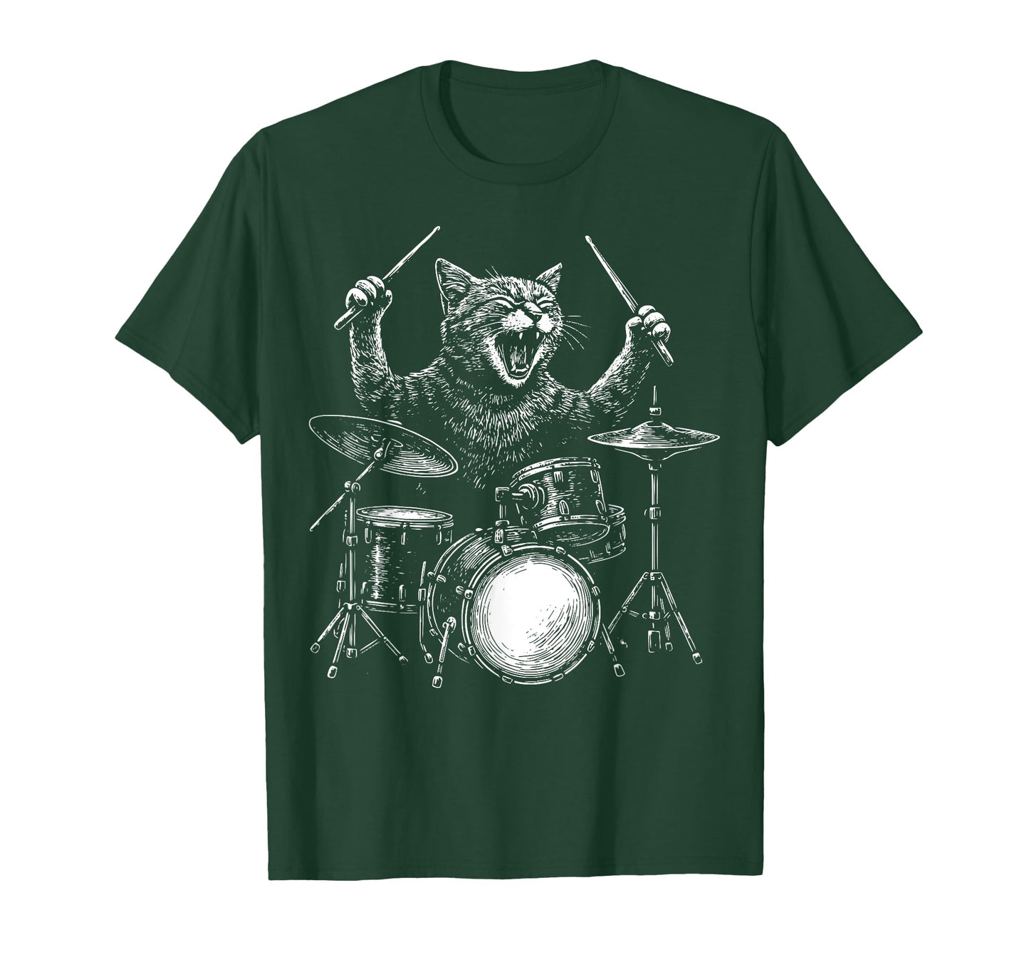 Cat Drummer T-Shirt