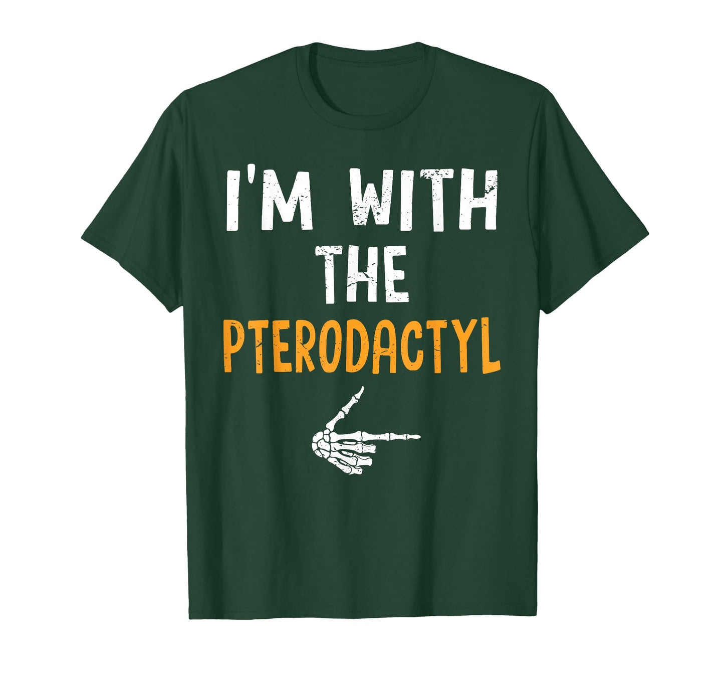 I'm with The Pterodactyl Costume Halloween Matching Couple T-Shirt