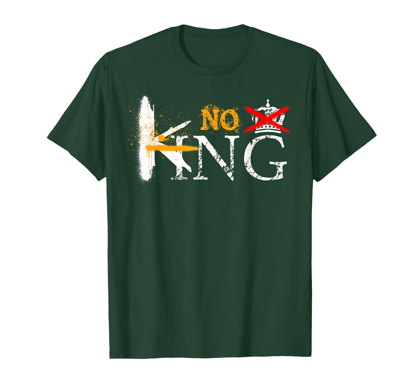 No Kings in America Retro Patriotic Freedom Voice Political T-Shirt