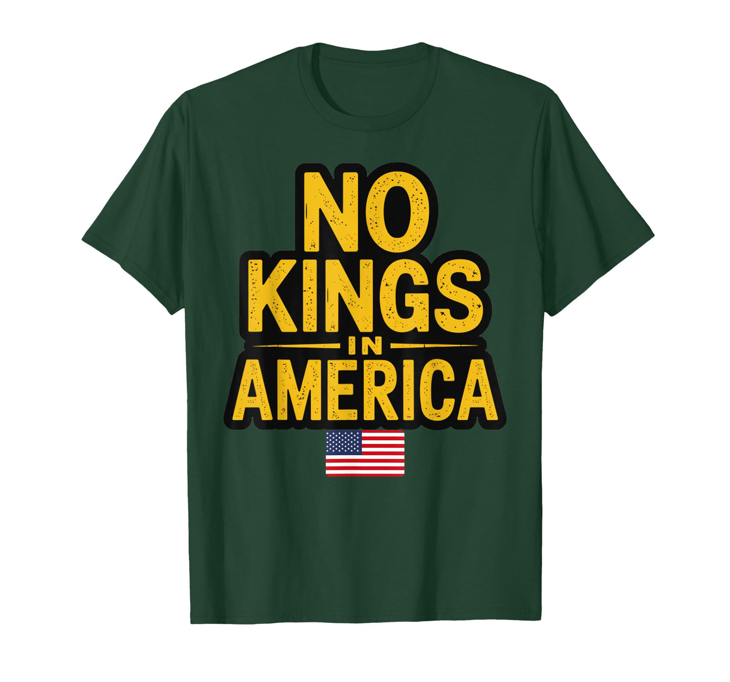 no kings in america flag hat in United States Vintage T-Shirt