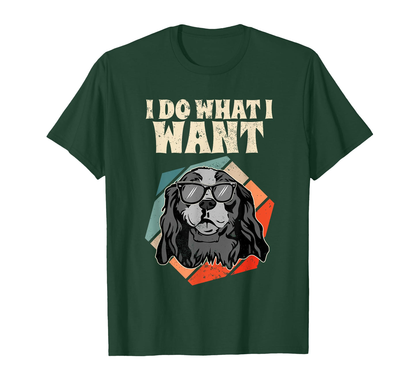 Retro I Do What I Want Cavalier King Charles Spaniel T-Shirt