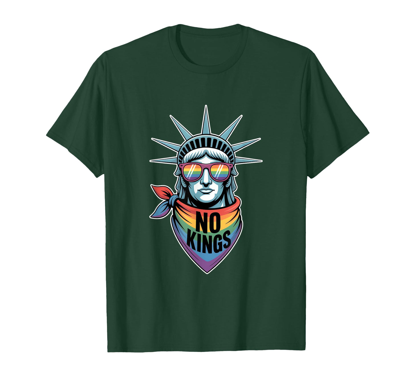 No Kings In America Statue Of Liberty Pride T-Shirt