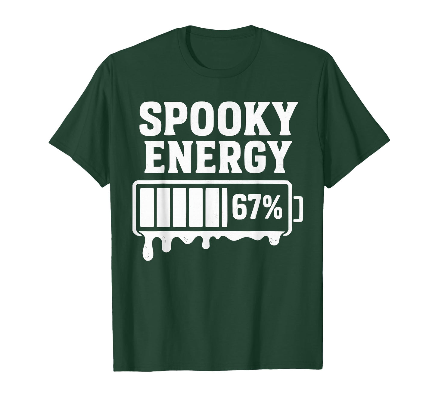 67 Halloween Spooky Energy Brainrot Meme Six Seven Boys Kids T-Shirt
