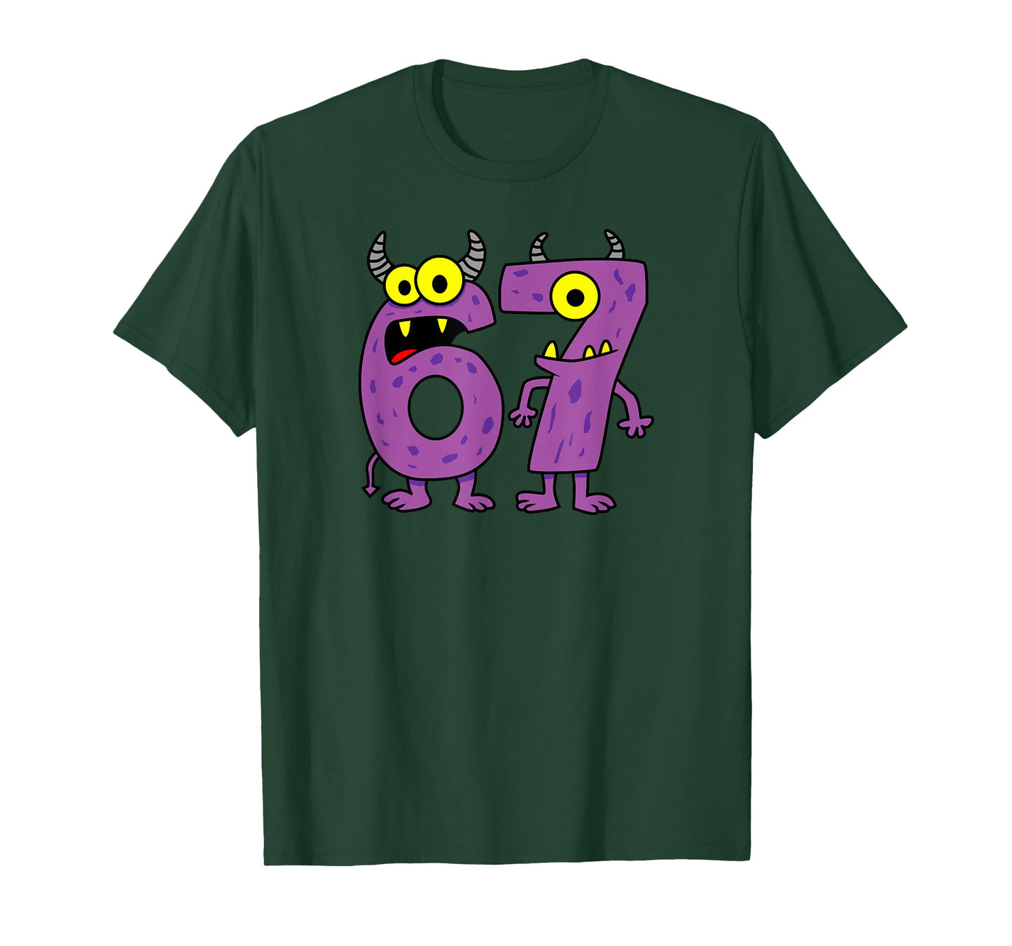 Halloween Number 6 7 Monster Costume T-Shirt