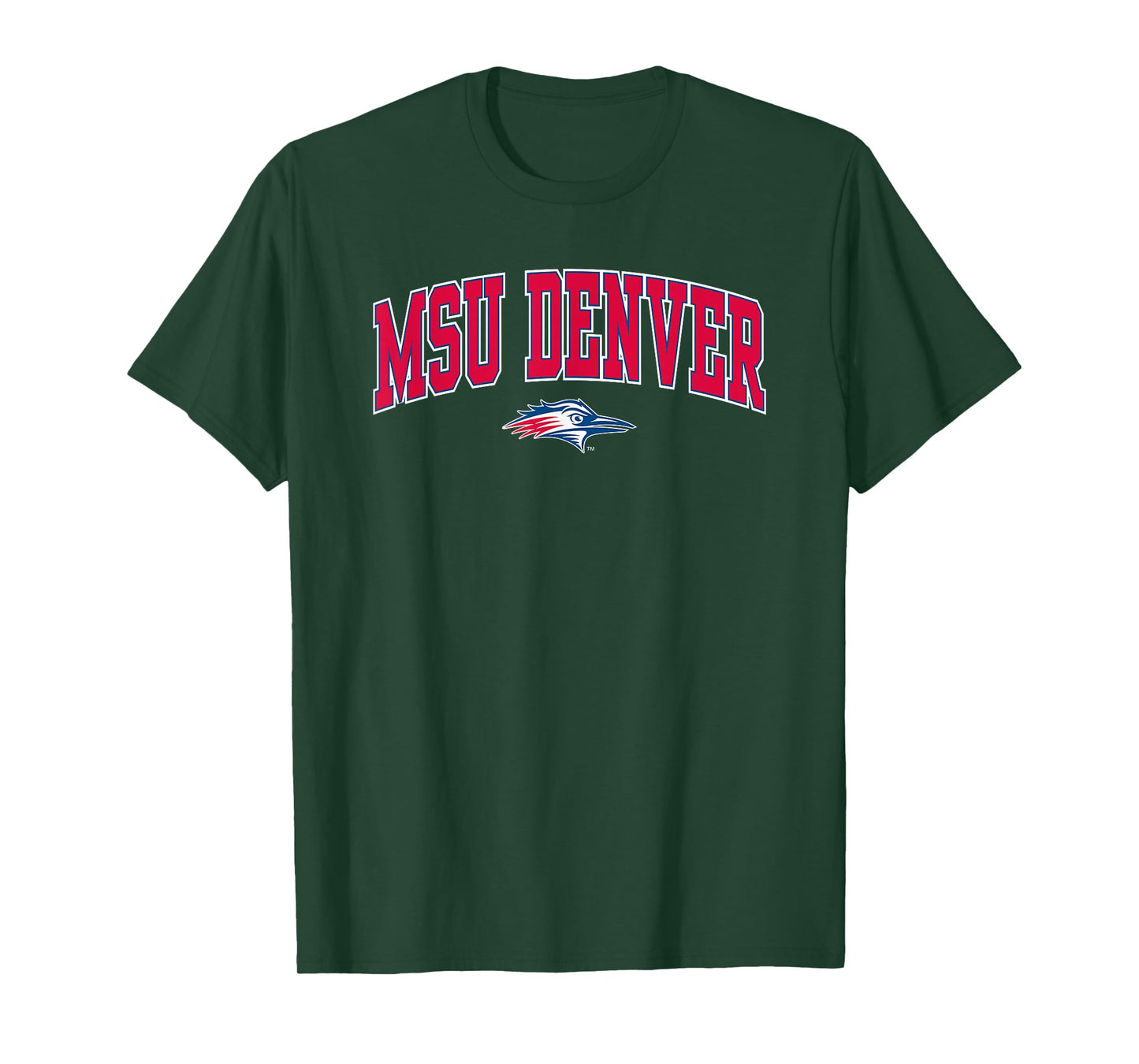 MSU Denver Roadrunners Arch Over Navy Officially Licensed T-Shirt