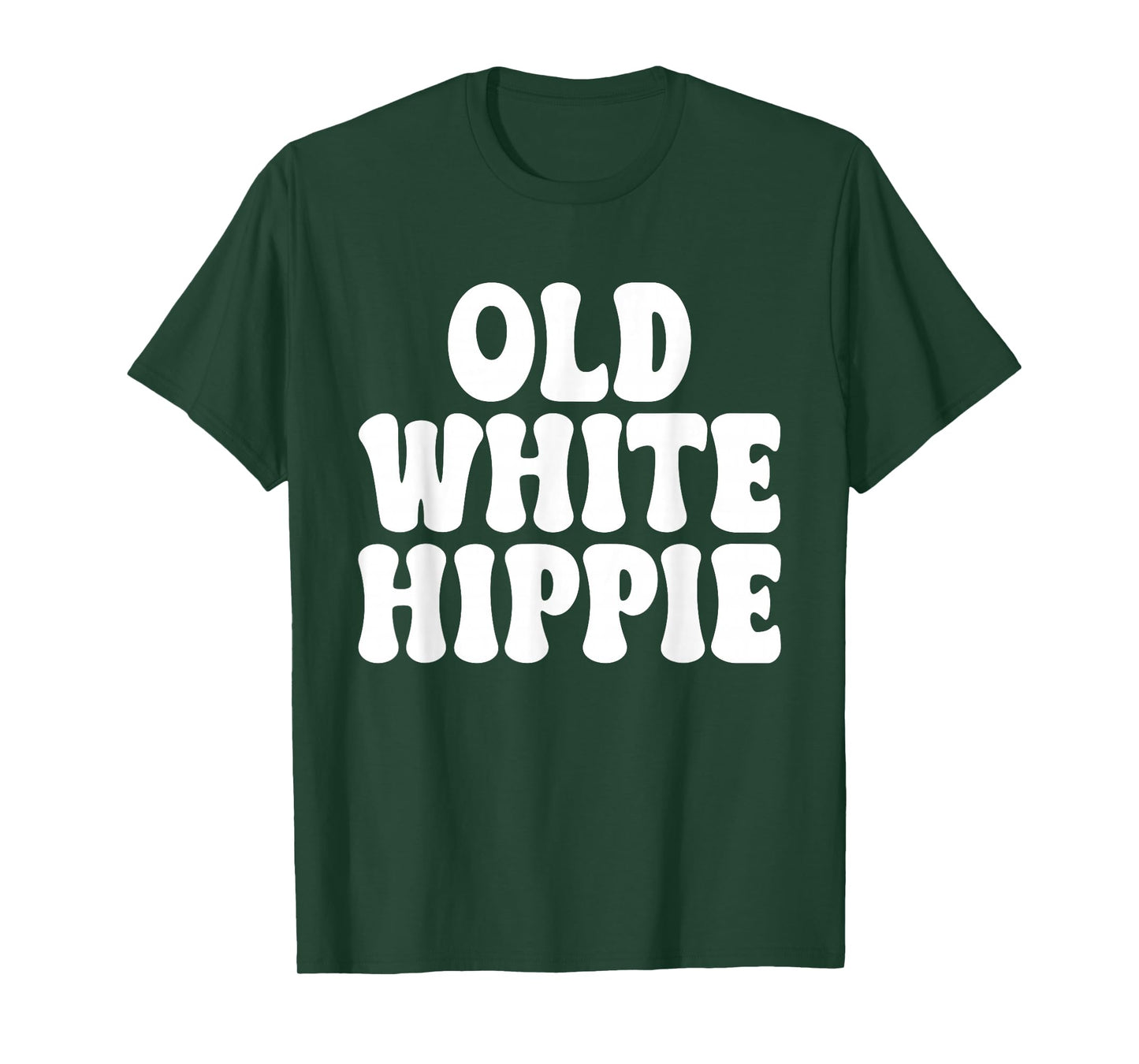 Old White Hippie Design T-Shirt