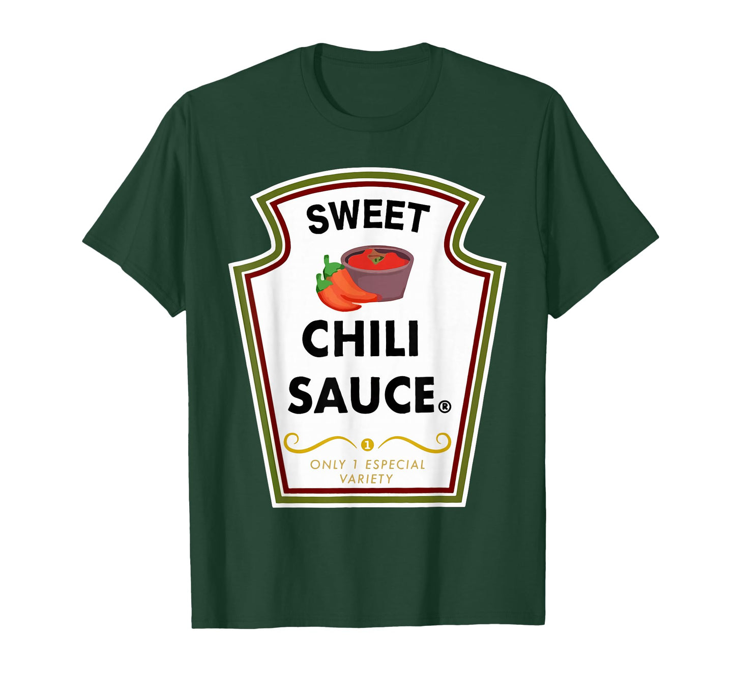 Funny Group Condiments Halloween Costume Sweet Chili Sauce T-Shirt