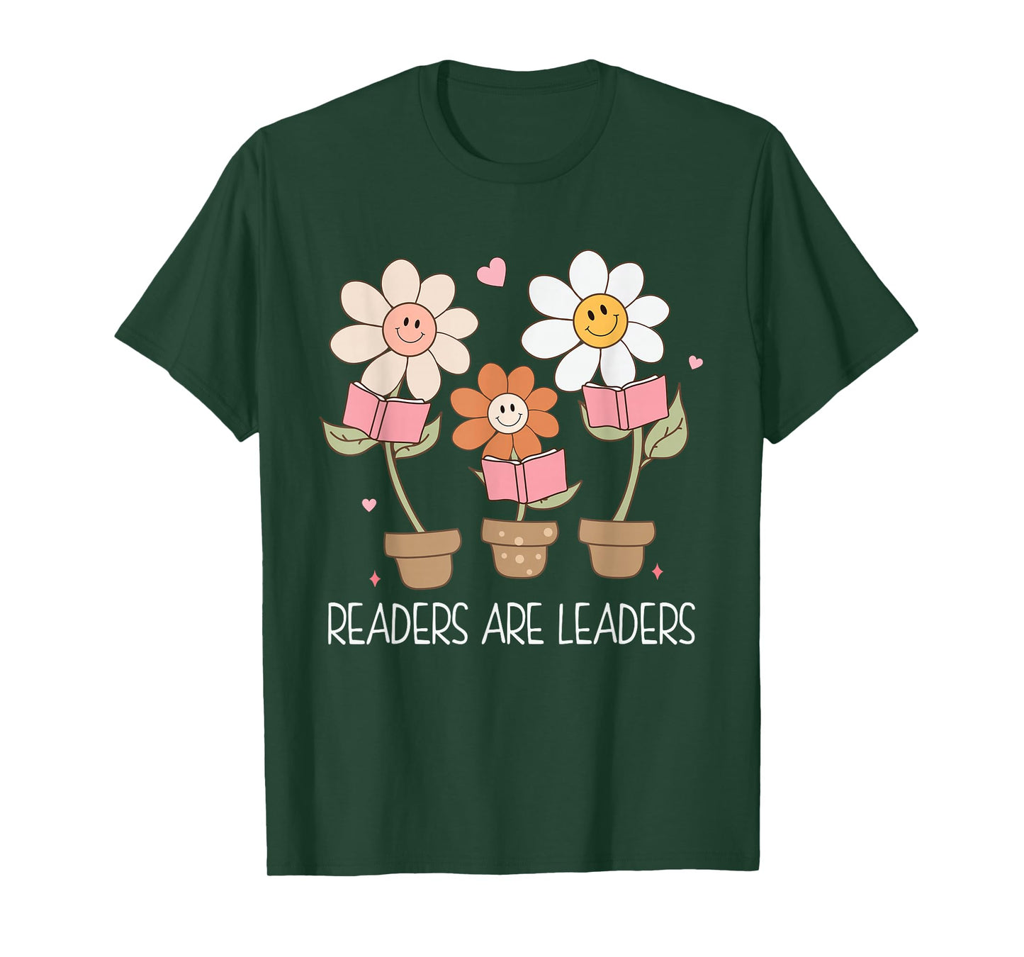 Readers Are Leaders Motivational Reading Book Quote T-Shirt