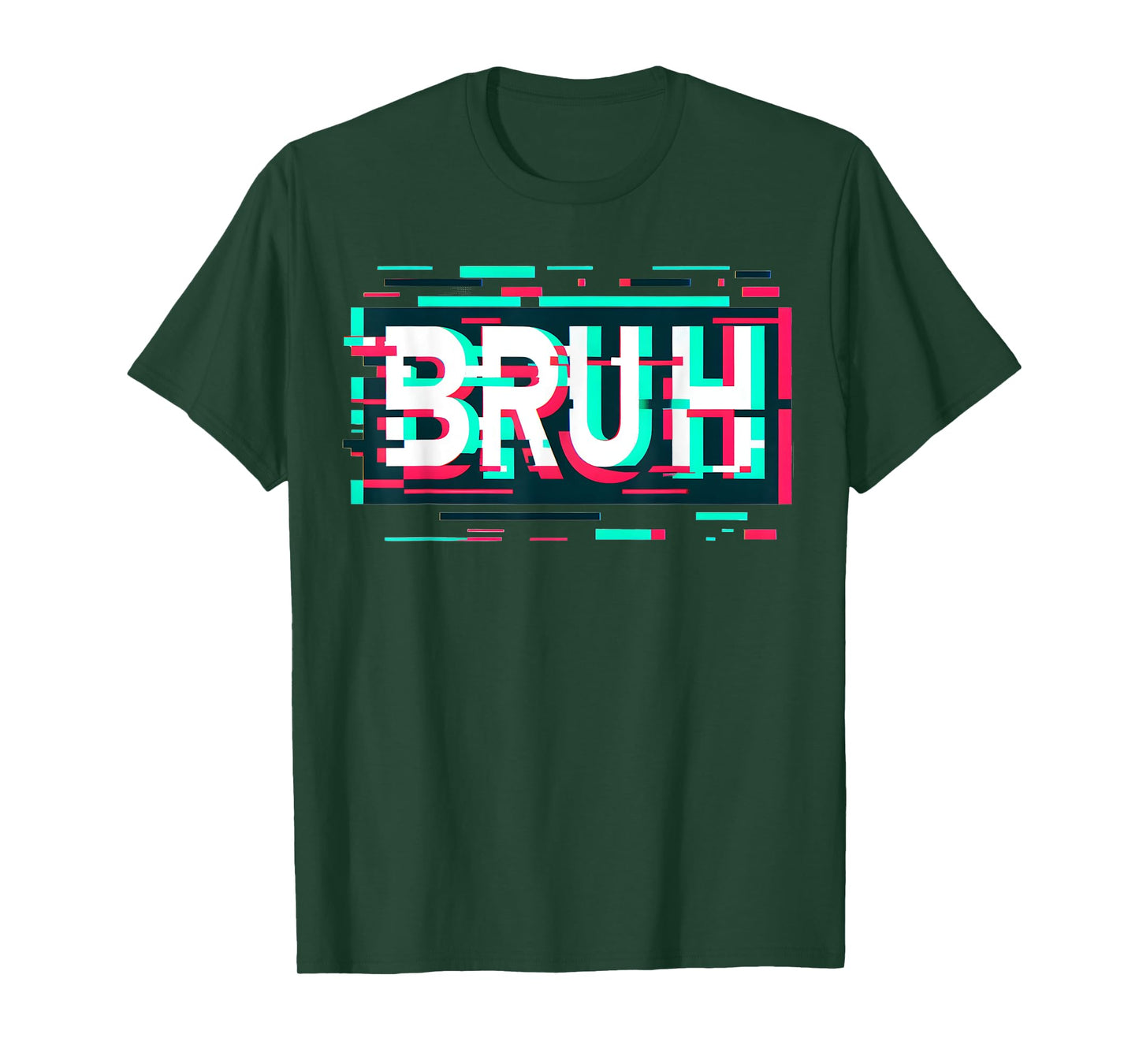 Glitch Aesthetic Gamer Bruh Meme Boys Mens Funny Saying T-Shirt