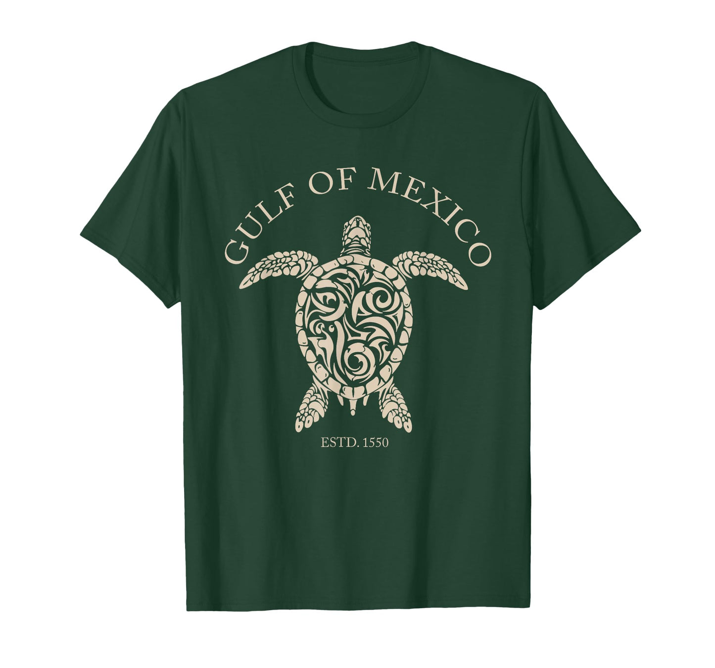 Vintage Sea Turtle Gulf of Mexico Est 1550 Anti Trump T-Shirt