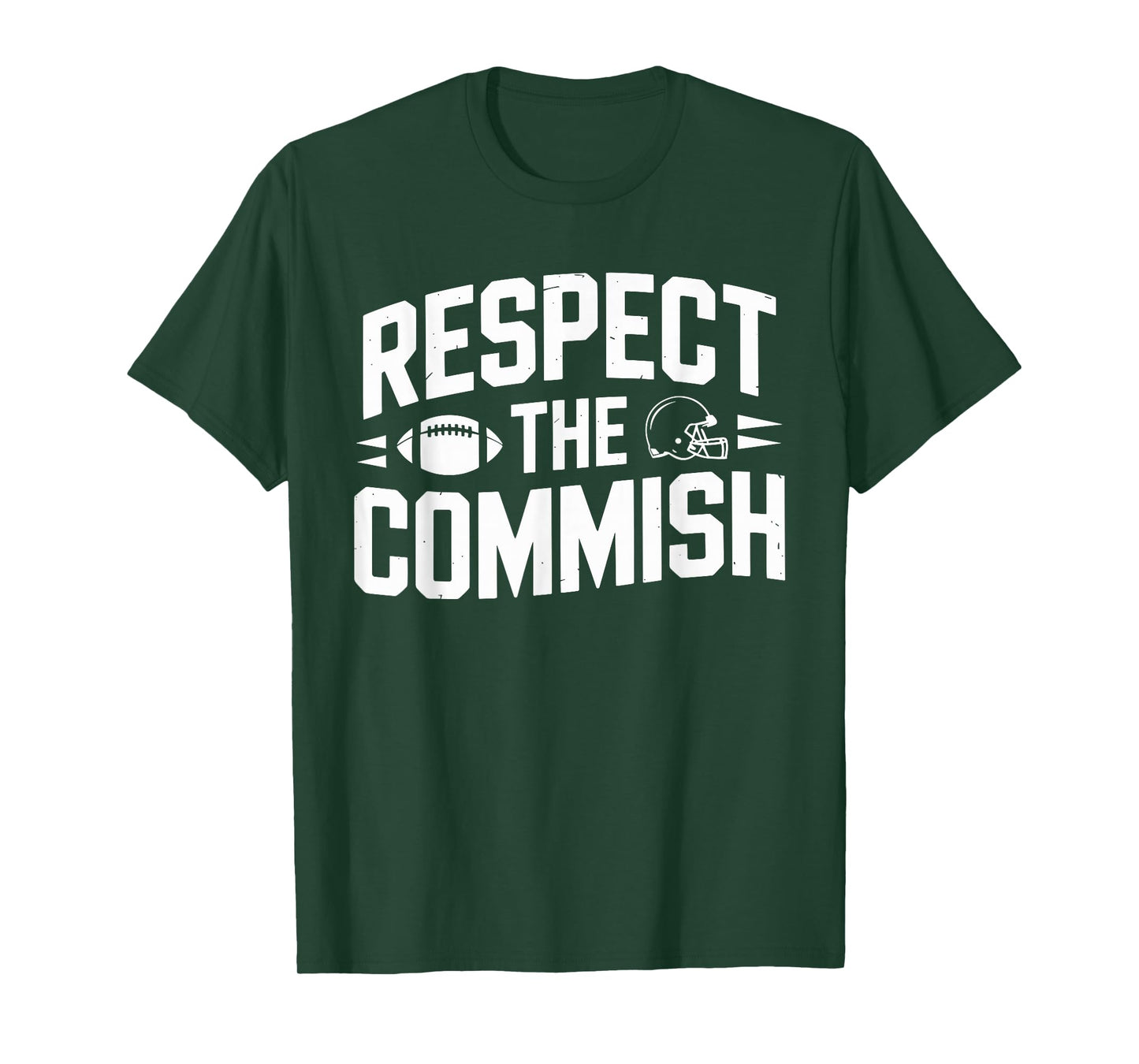 Respect The Commish Fantasy Football League T-Shirt