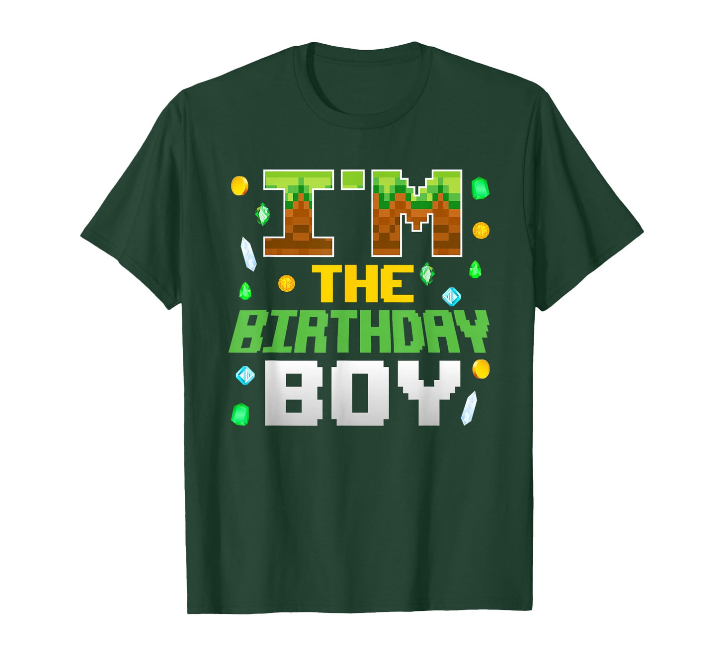 I'm The Birthday Boy Video Gamer Pixel Number Birthday Party T-Shirt