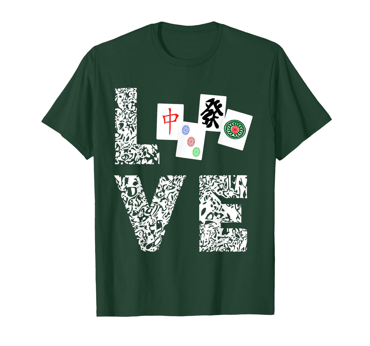 Mahjong Love Playing Chinese Game Mah Jongg Player T-Shirt T-Shirt