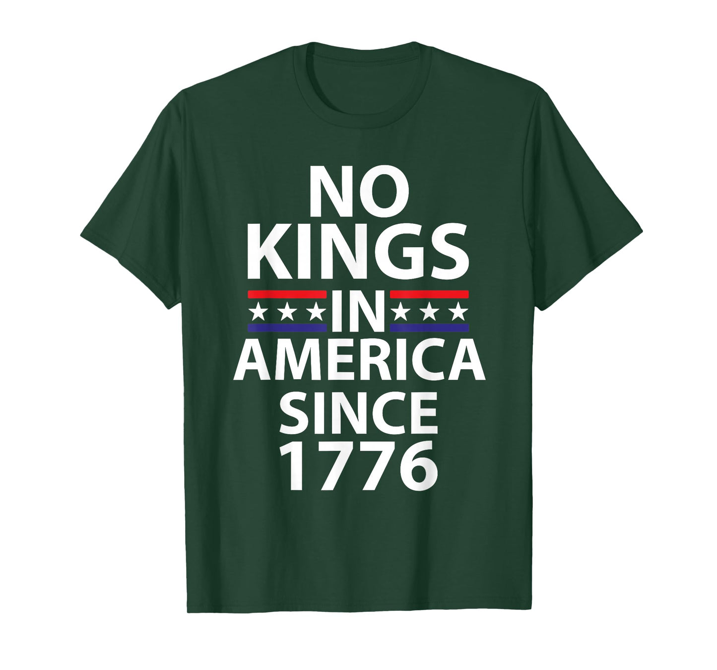 No Kings In America Since 1776 Independence Vibe T-Shirt
