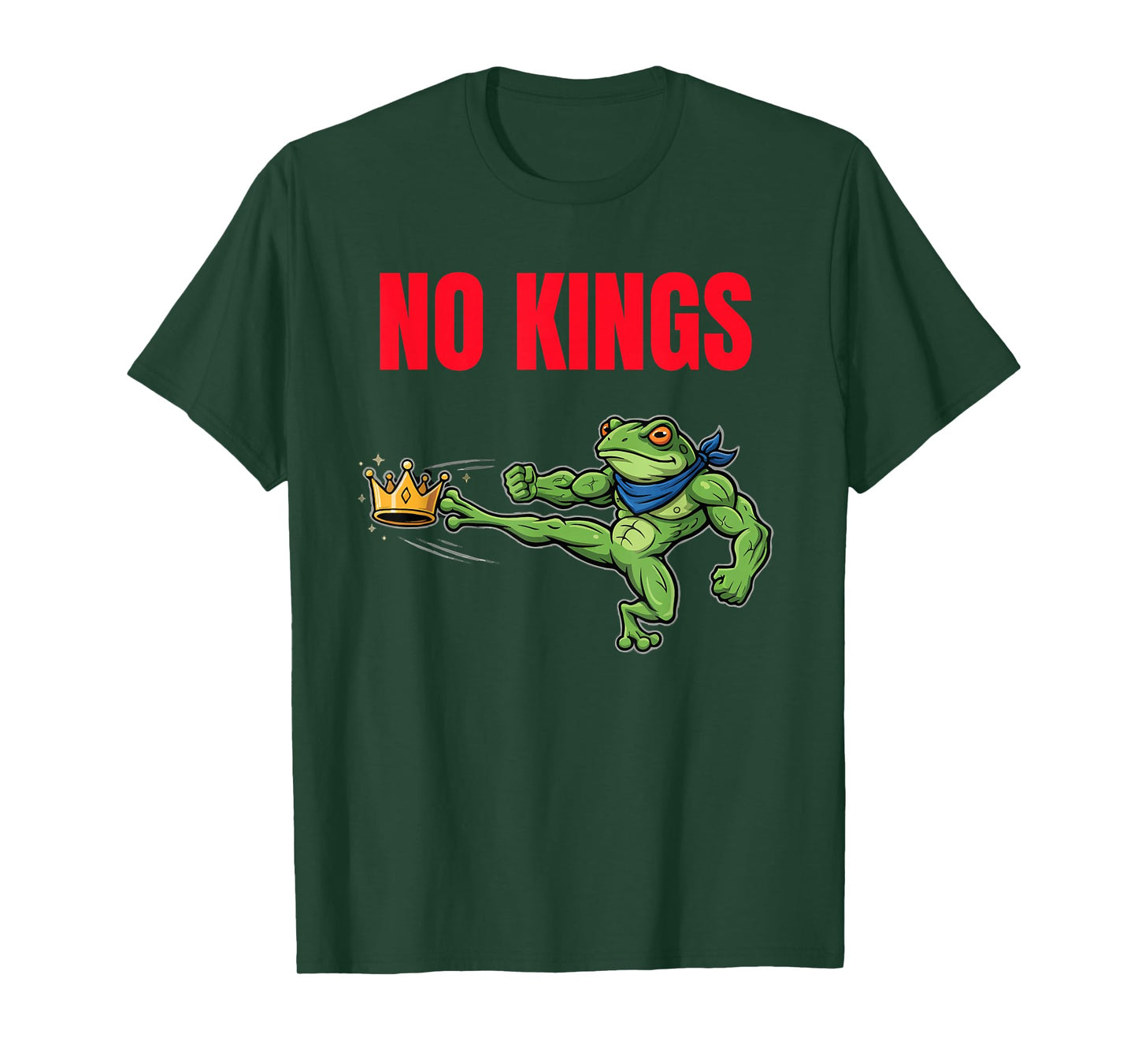 Funny Portland Frog Protest,No Kings Funny Frog Protest T-Shirt