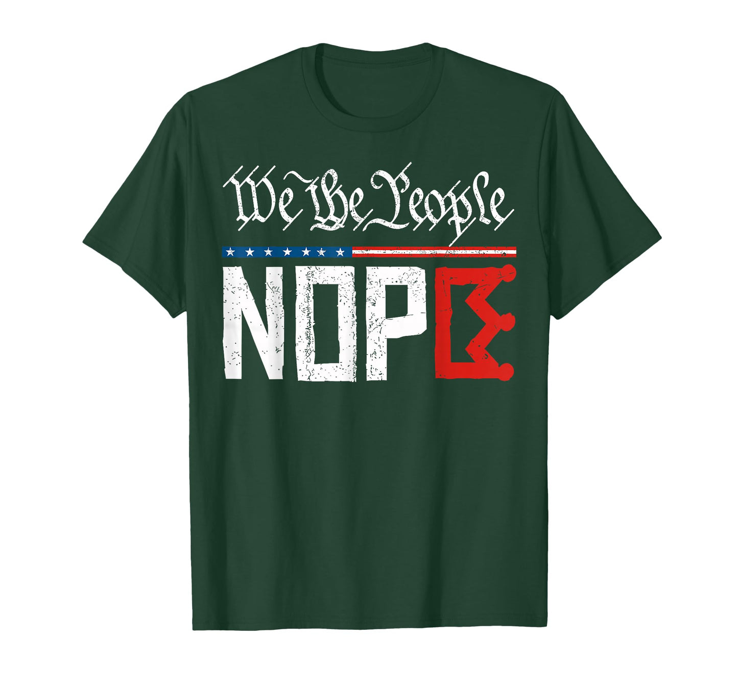 We The People No Kings Political Protest Sign T-Shirt