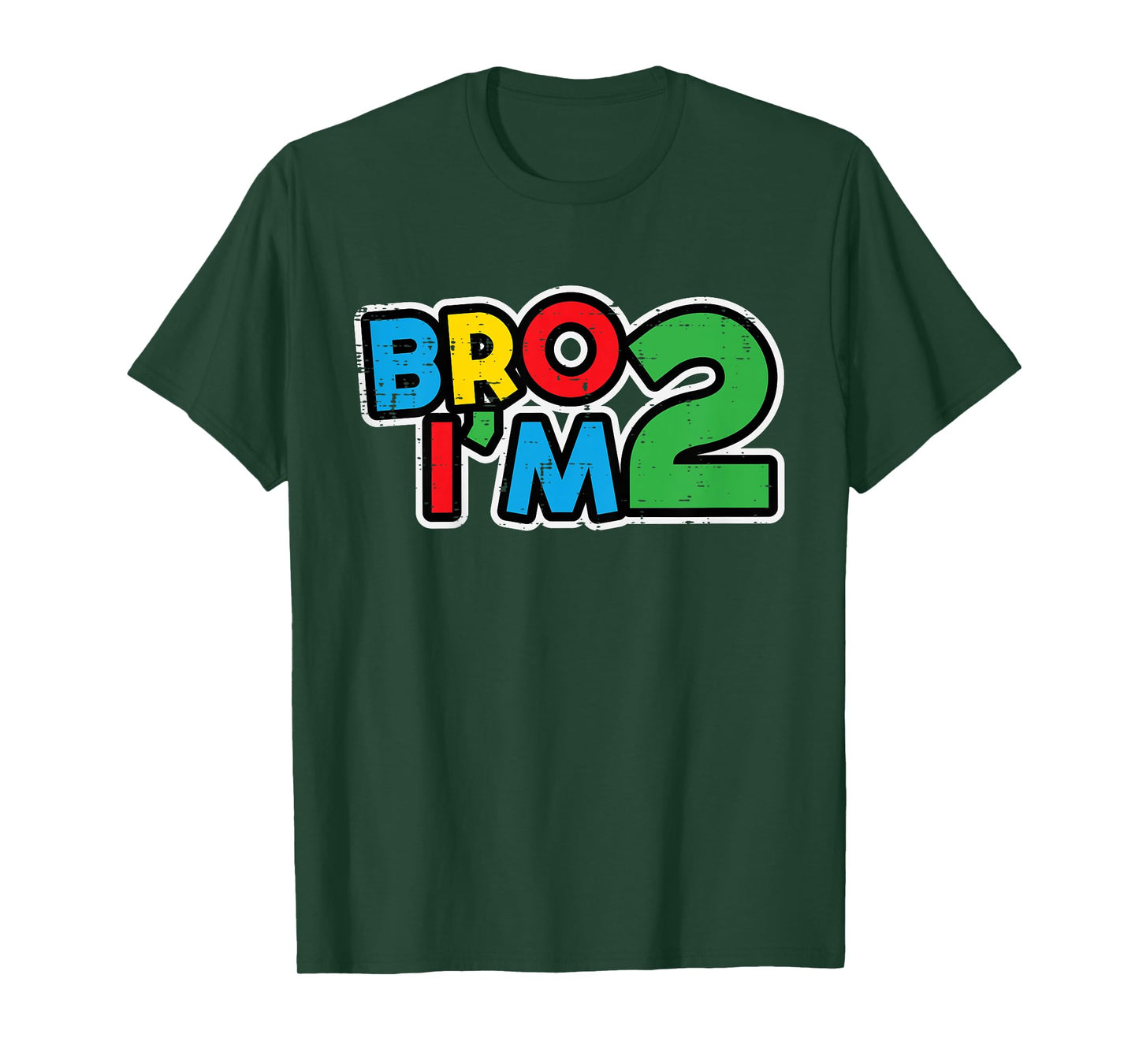 Kids 2nd Birthday Gamer Bro Im 2 Retro Bday Toddler Boys Kids T-Shirt