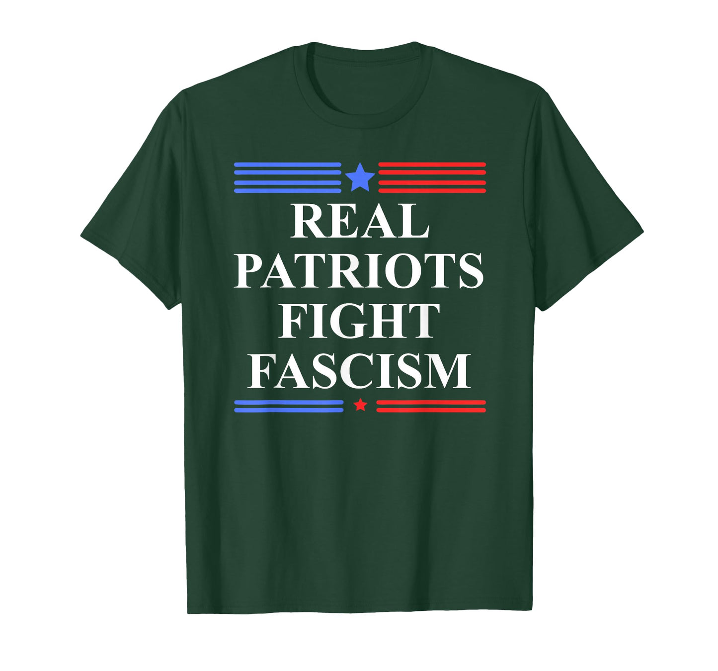 Real Patriots Fight Fascism Resist No Kings Defend Democracy T-Shirt
