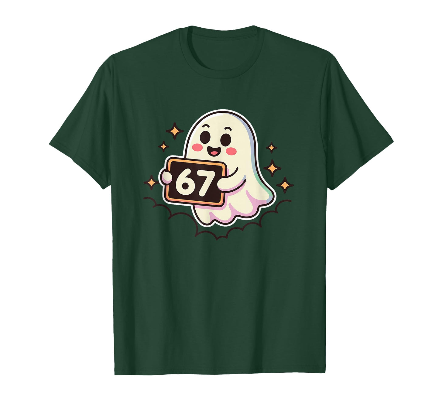 Cartoon Ghost 67 Meme T-Shirt