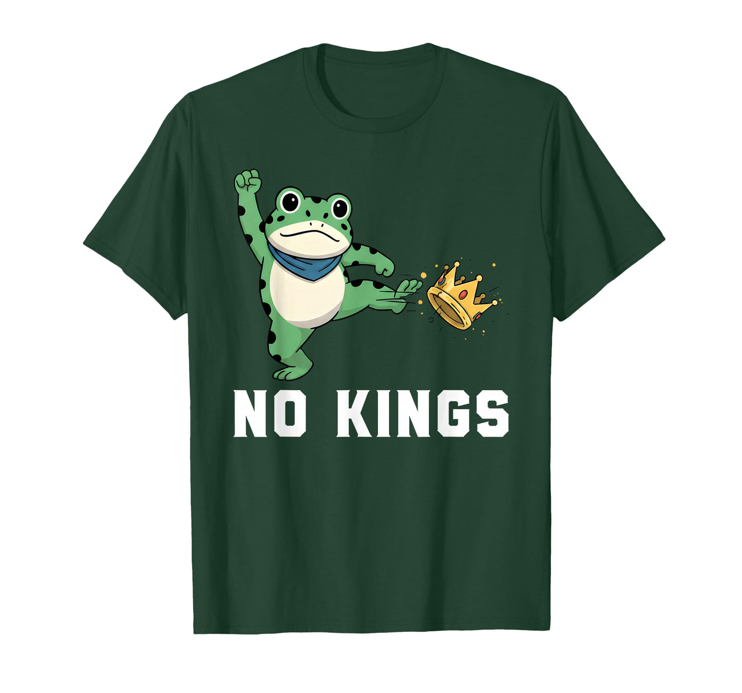 NO Kings Portland Frog Protest Slogan - Resist Statement USA T-Shirt