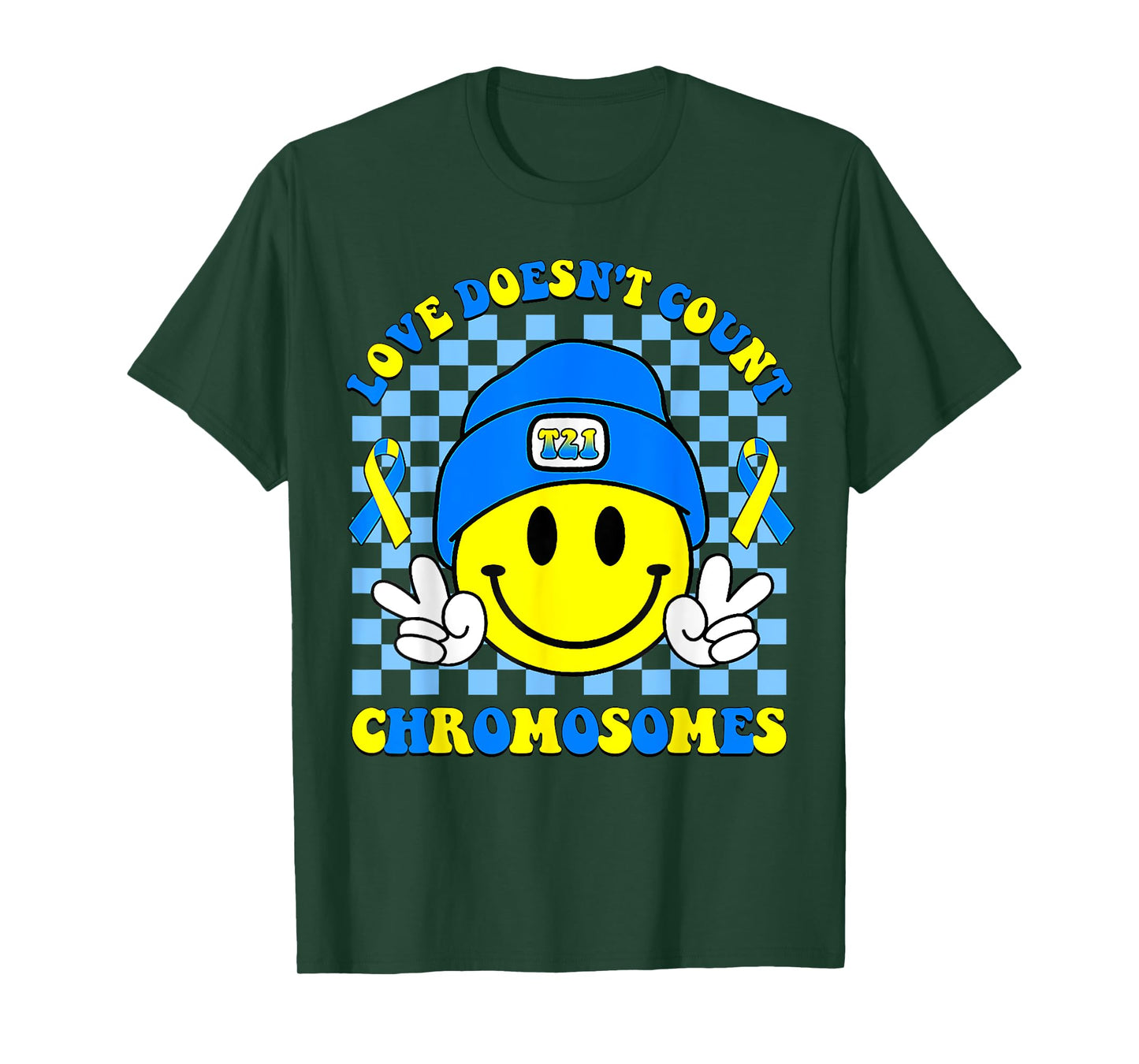 Love Doesn't Count Chromosomes Down Syndrome Awareness T-Shirt
