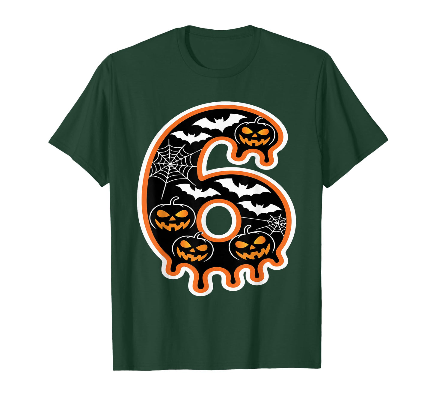 Funny Halloween Number Six Costume Couple Matching Design T-Shirt