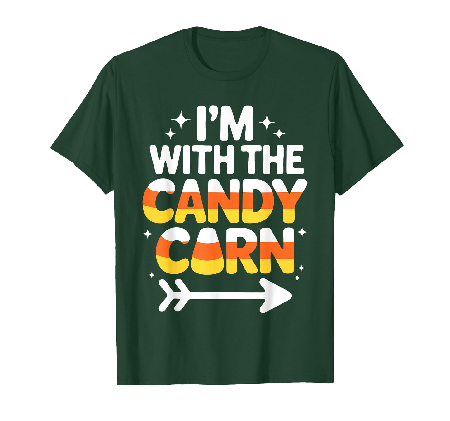 I'm with The Candy Corn Shirt Adult Kids Men Women Costume T-Shirt