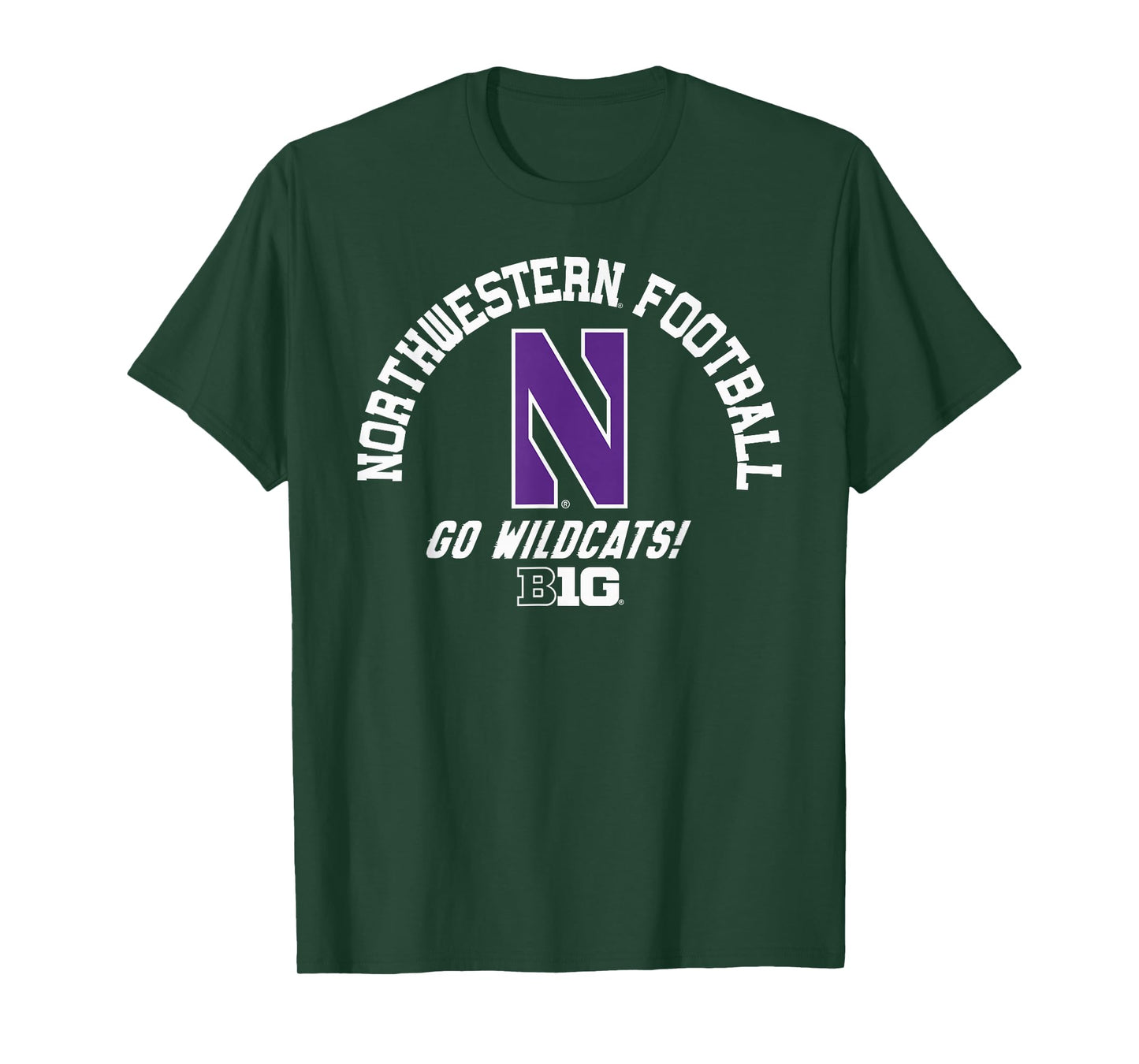 Northwestern Wildcats Big 10 Football Logo T-Shirt