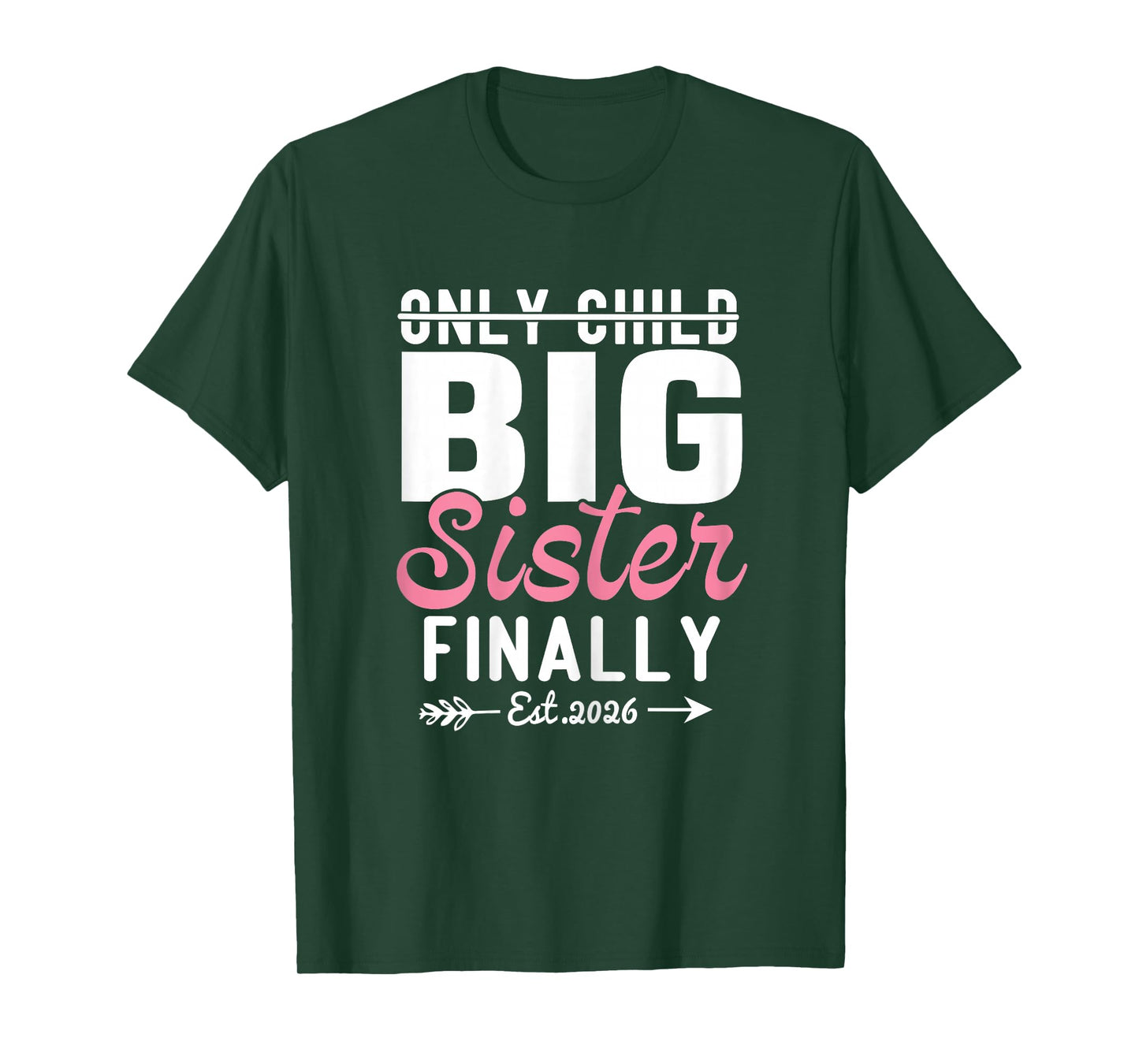 Only Child Expires 2026 Promoted to Big Sister Finally 2026 T-Shirt
