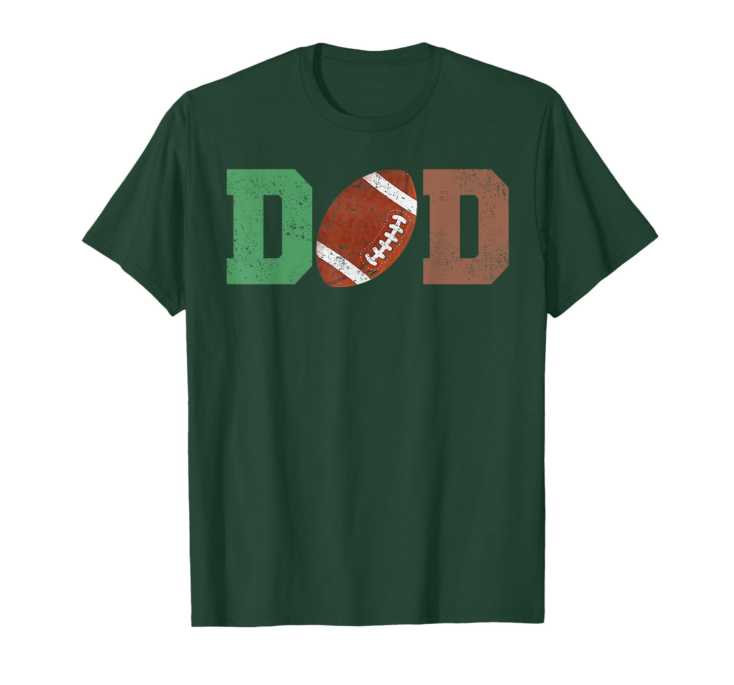 Dad of the 1 Year old Football 1st Year Down Birthday Party T-Shirt