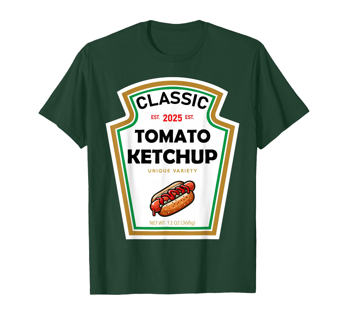 Ketchup Halloween Costume Family Matching Yellow Mustard T-Shirt