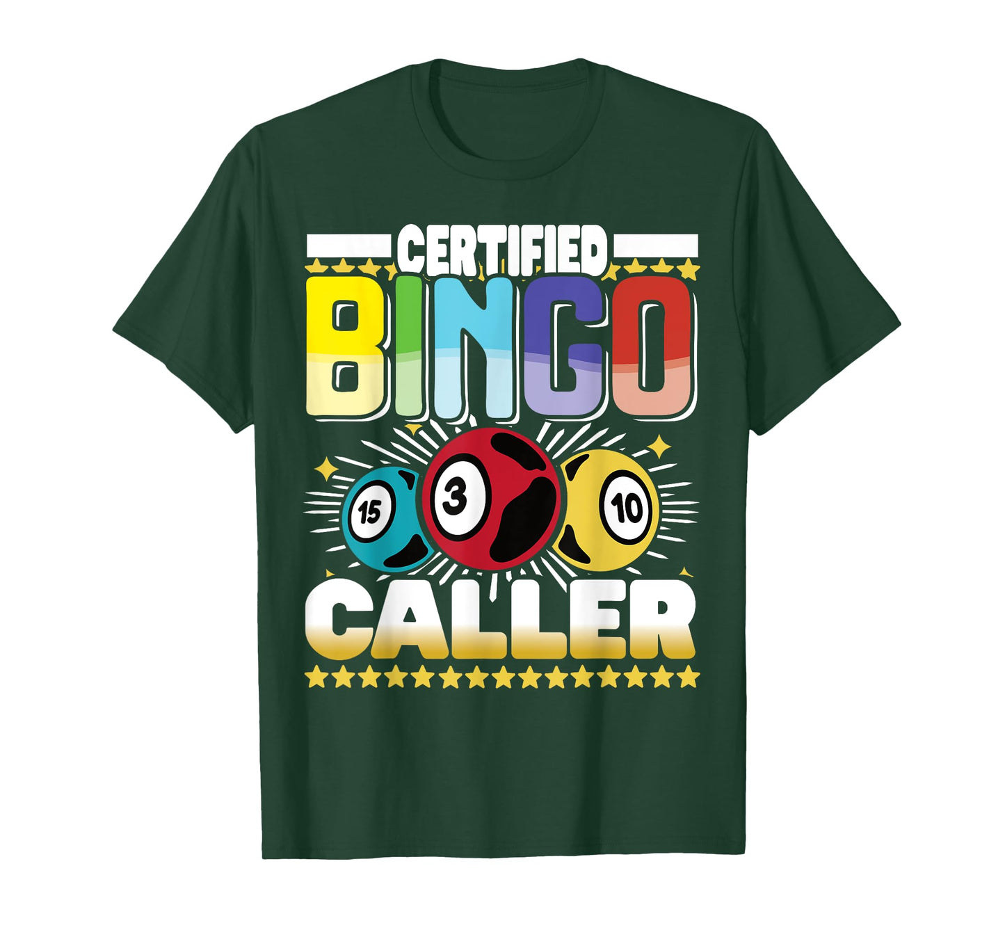 Certified Bingo Caller - Bingo Player Gambling - Bingo T-Shirt
