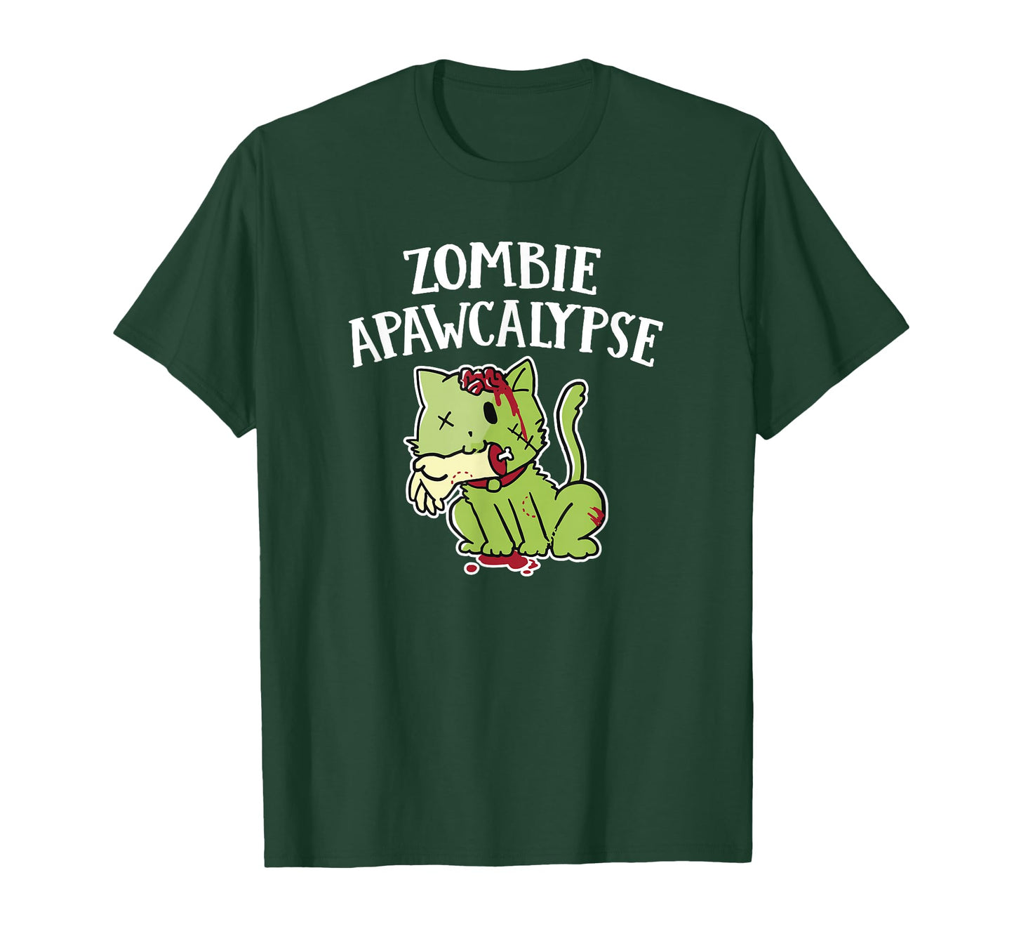 Zombie Apawcalypse Cute Kitten Zombie T Shirt T-Shirt