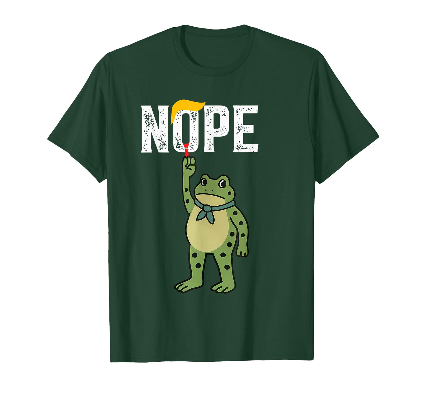 Nope Funny No Kings - Portland Frog Protest T-Shirt