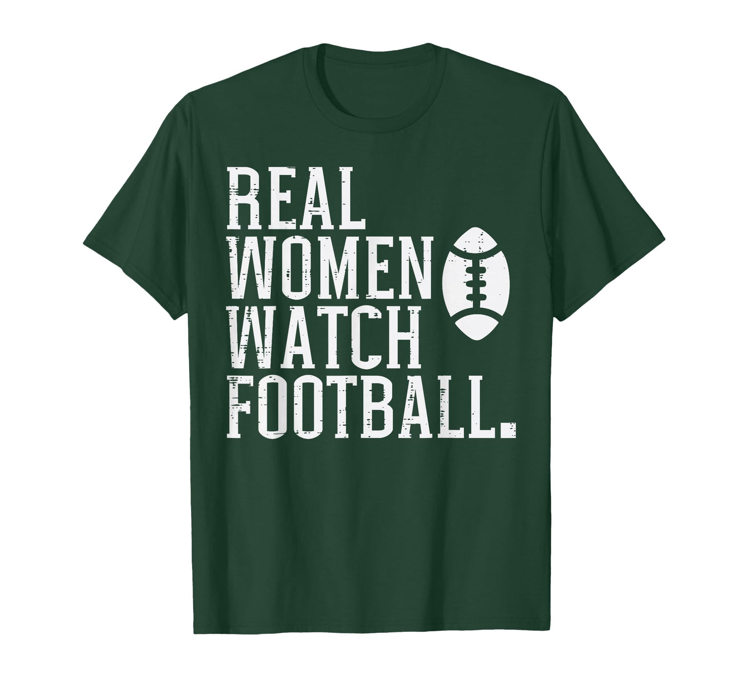 Real Women Watch American Football Sports Mom Girlfriend T-Shirt