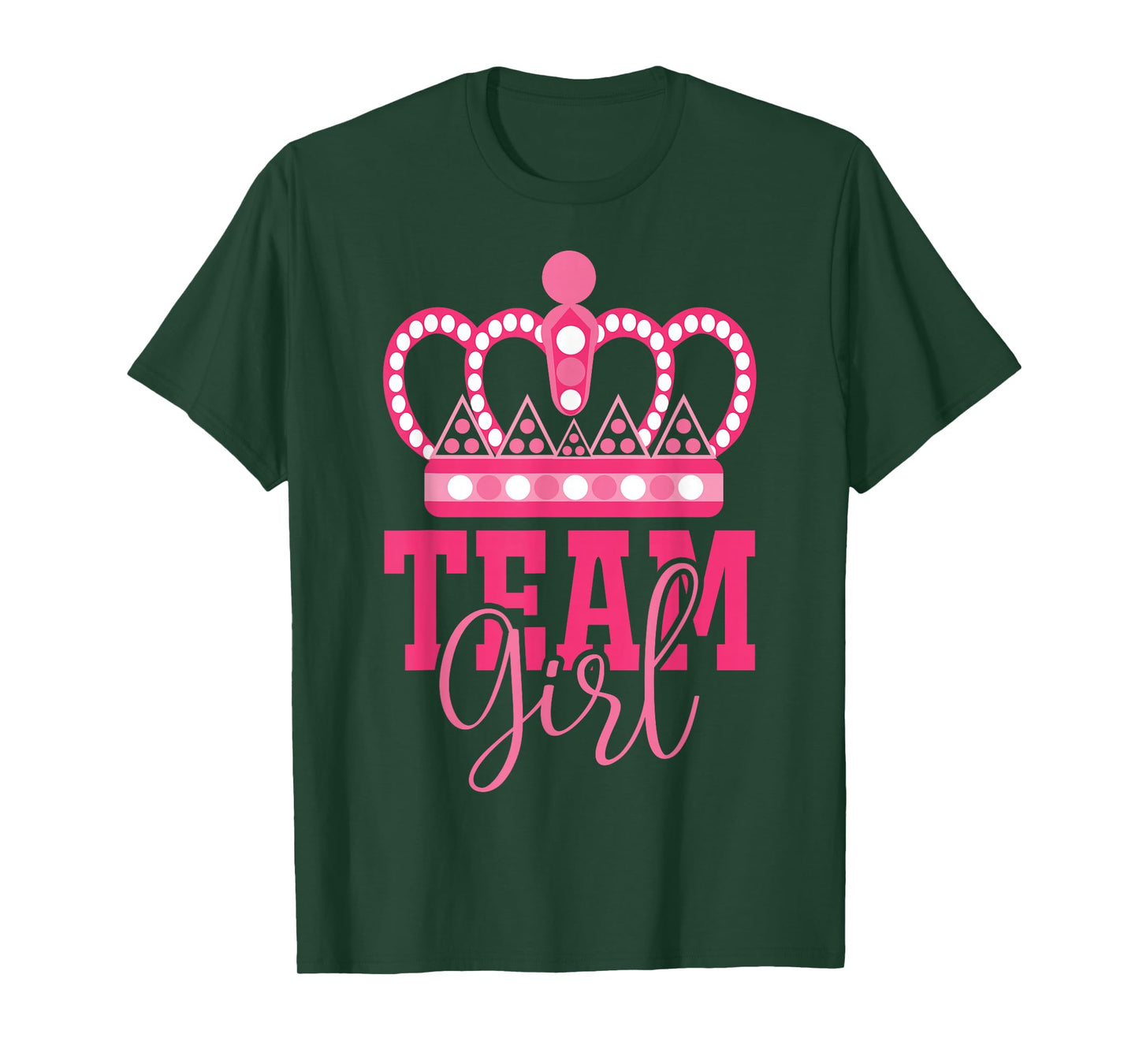 Pink Team Girl Team Boy Gender Reveal Party Matching Family T-Shirt