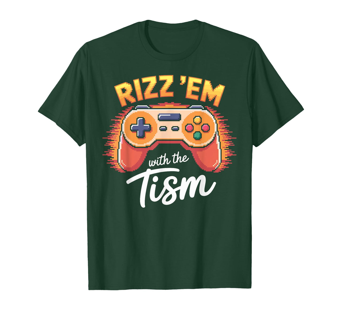 Rizz Em With The Tism Kids Video Game Autism Boy T-Shirt