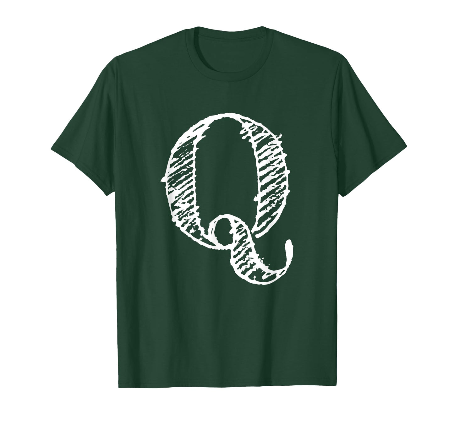 Bold Letter Q - Decorative Alphabet Big Font Capital Letter T-Shirt