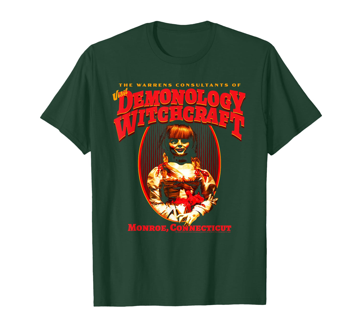 The Conjuring Demonology and Witchcraft Horror Movie T-Shirt